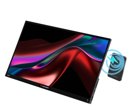 Monitor LED 21" i mniejszy Verbatim 14 FHD Touch Monitor LIGHT + Power Bank